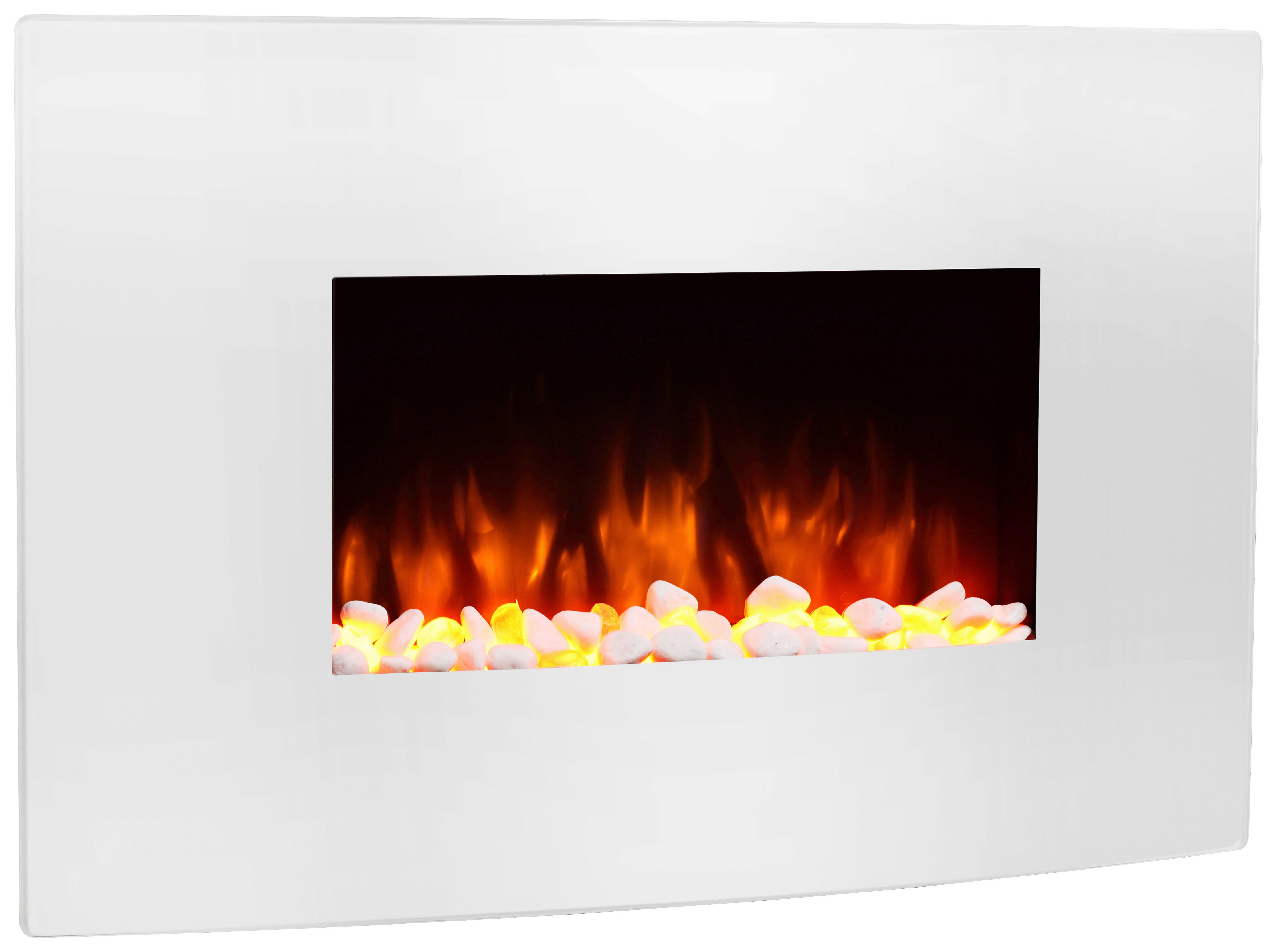 Balderia Wandkamin Enjo weiß MDF B/H/T: ca. 58x91x18 cm Elekt.-Kamin Enjo EF159P - weiß (58,00/91,00/18,00cm) - Balderia