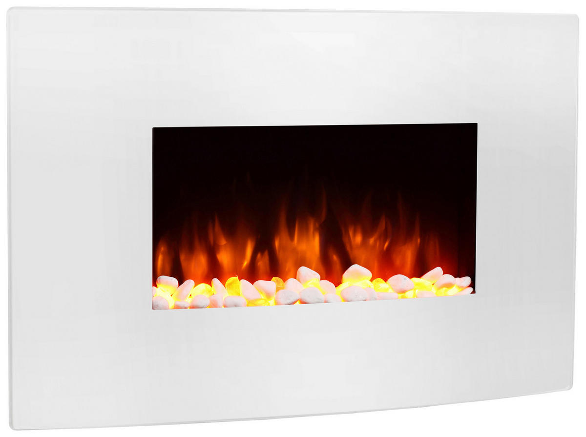 Balderia Wandkamin Enjo weiß MDF B/H/T: ca. 58x91x18 cm Elekt.-Kamin Enjo EF159P - weiß (58,00/91,00/18,00cm) - Balderia