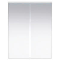 Spiegelschrank Wons weiß Hochglanz weiß matt B/H/T: ca. 60x78x18 cm Wons - weiß (60,00/78,00/18,00cm) - Trendteam