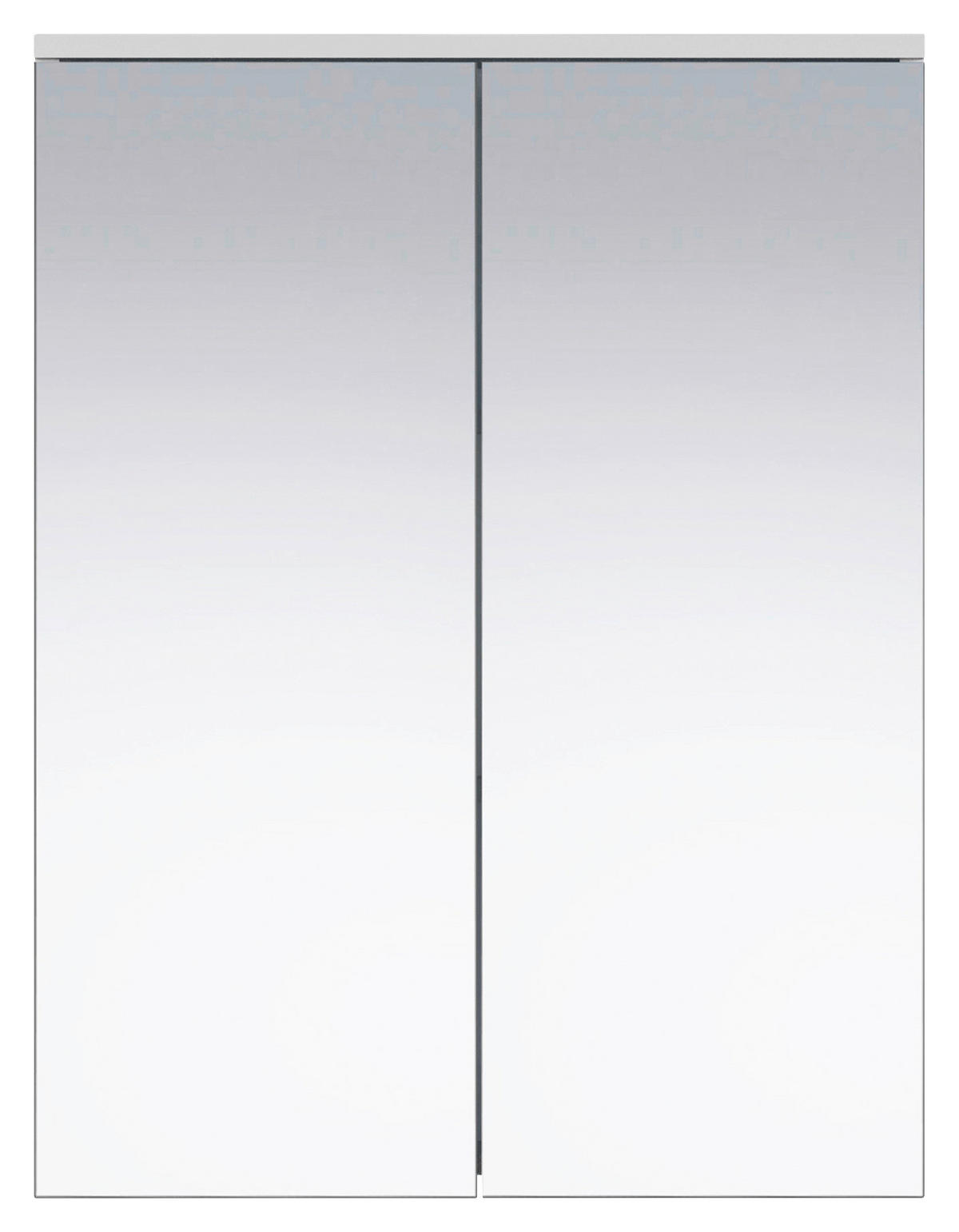 Spiegelschrank Wons weiß Hochglanz weiß matt B/H/T: ca. 60x78x18 cm Wons - weiß (60,00/78,00/18,00cm) - Trendteam