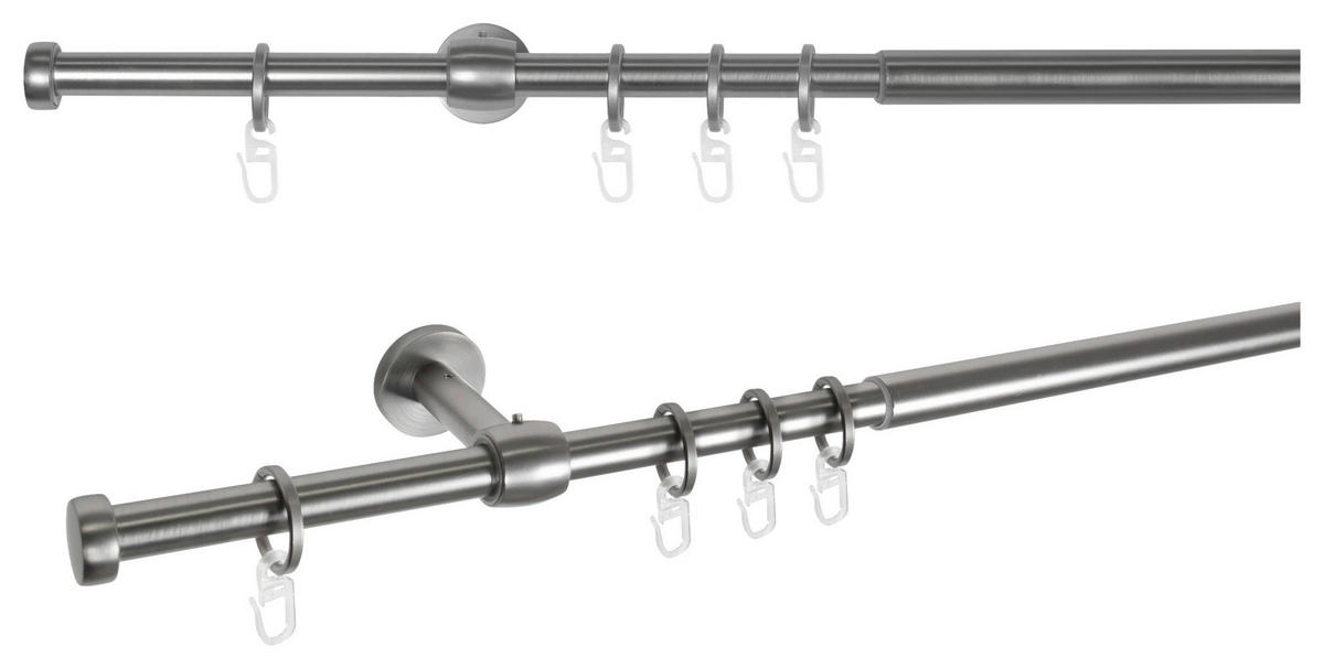 Stilgarnituren cap-noble Edelstahloptik Metall ausziehbar von ca. 160 bis 280 cm 1.0 Läufe cap-noble - Edelstahloptik - ondeco