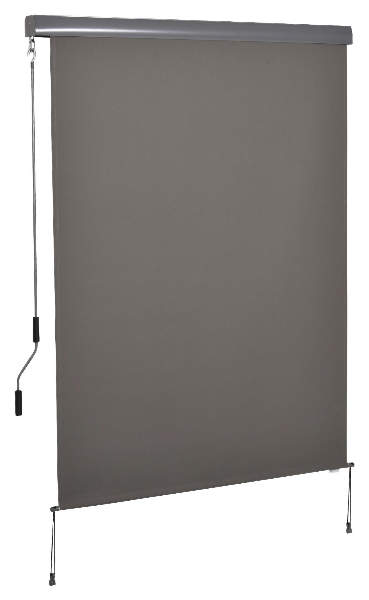 Senkrechtmarkise mit Handkurbel grau H/L: ca. 250x140 cm Senkrechtmarkise_mit_Handkurbel - grau (140,00cm) - Outsunny