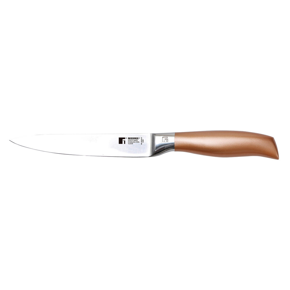 BERGNER Messerset COPPER silber Edelstahl 3 tlg. COPPER - silber/bronze (37,00/17,00/3,50cm) - BERGNER