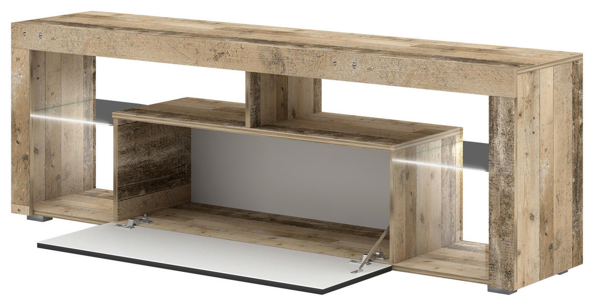 TV-Board Everest Altholz Nachbildung anthrazit B/H/T: ca. 140x50x35 cm Everest - anthrazit (140,00/50,00/35,00cm) - WIPMEB