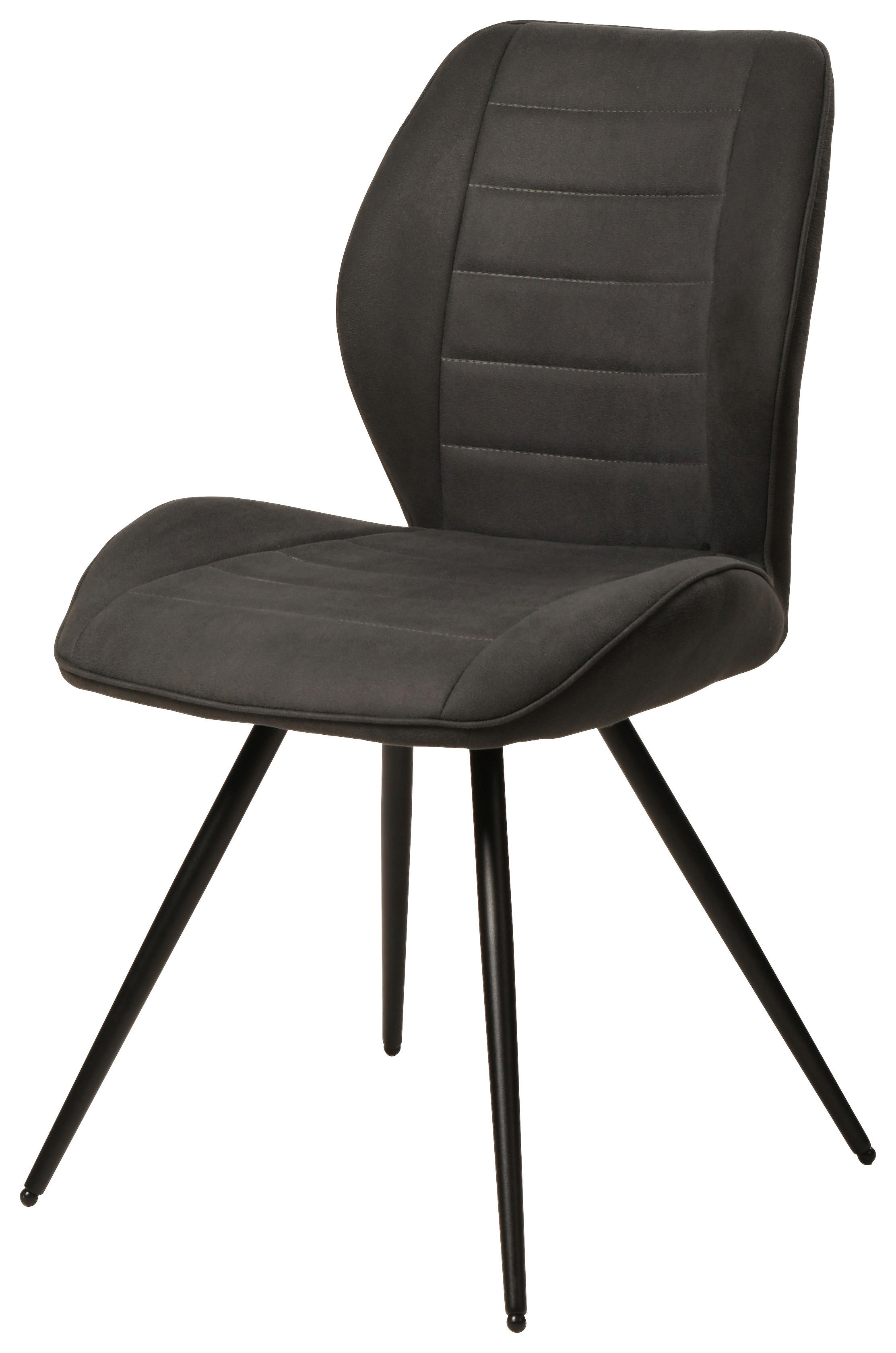 Stuhl New York anthrazit Microfaser B/H/T: ca. 51x87x55 cm New York - schwarz/anthrazit (51,00/87,00/55,00cm)