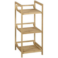 Kesper Regal braun Bambus B/H/L: ca. 31,5x7,5x71,5 cm Regal mit 3 Ablagen - braun (71,50/31,50/7,50cm) - Kesper