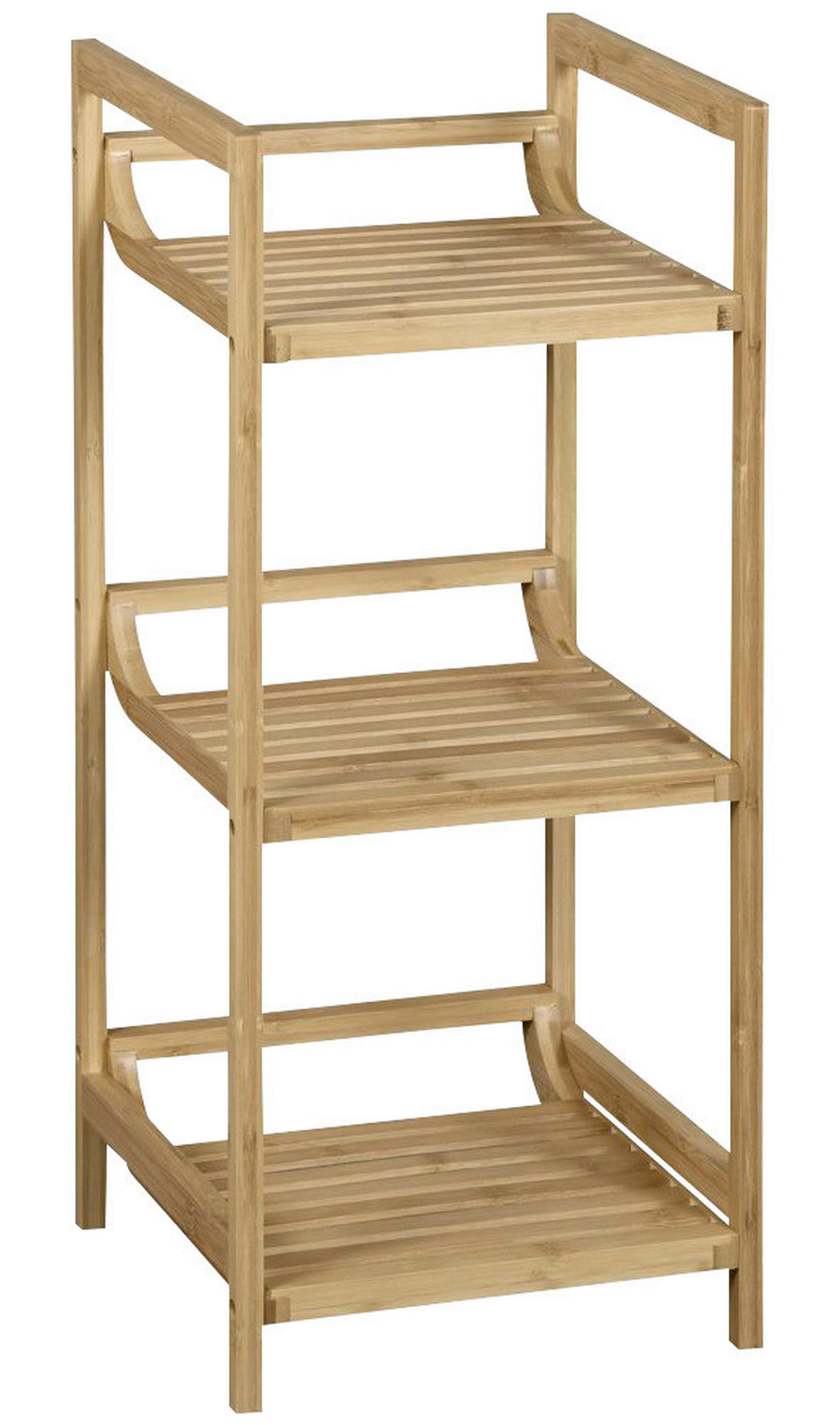 Kesper Regal braun Bambus B/H/L: ca. 31,5x7,5x71,5 cm Regal mit 3 Ablagen - braun (71,50/31,50/7,50cm) - Kesper