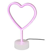 Reality Kinderzimmerleuchte R55210101 weiß Kunststoff B/H/T: ca. 20x30x10 cm 1 Brennstellen Heart - weiß (20,00/30,00/10,00cm) - Reality