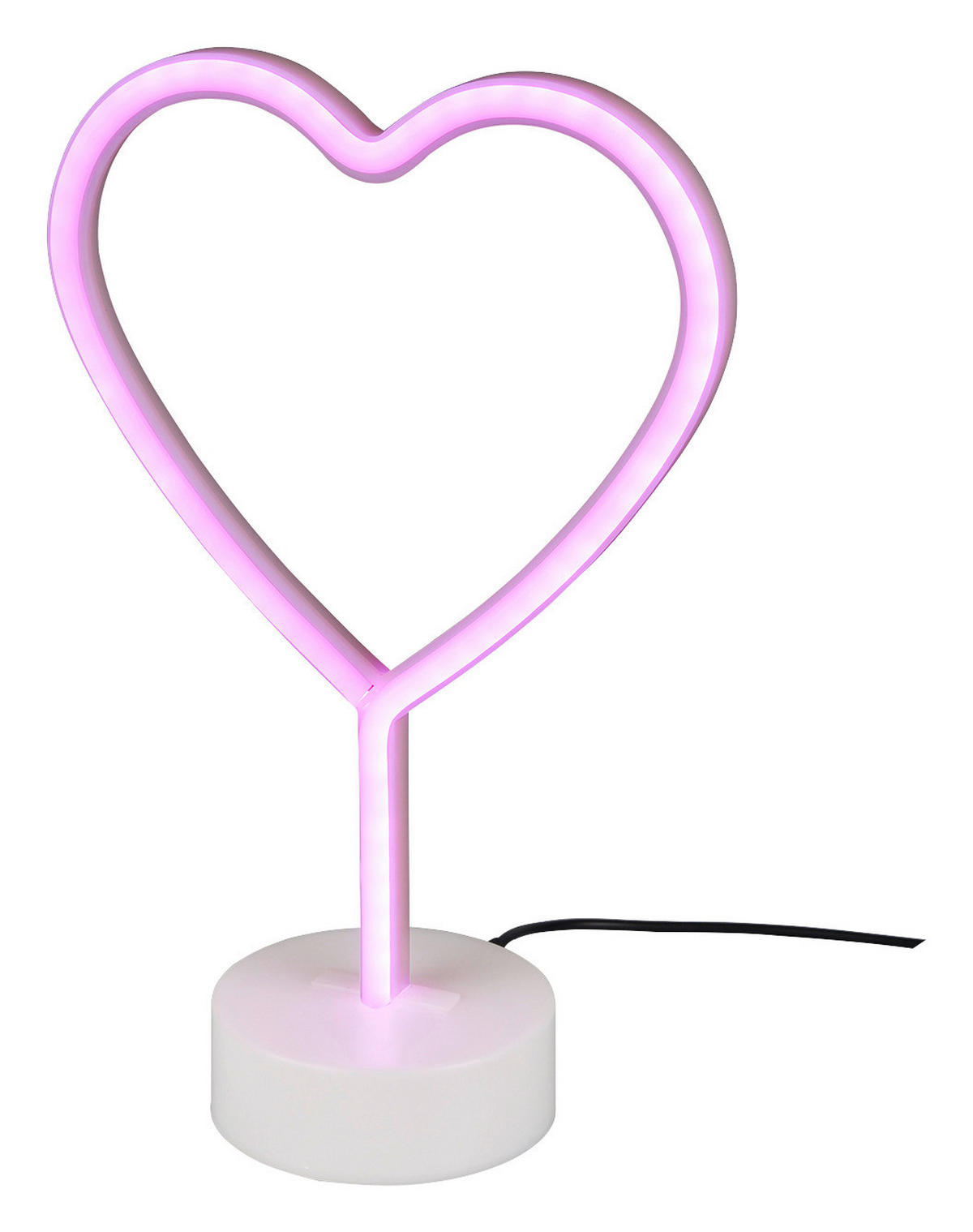 Reality Kinderzimmerleuchte R55210101 weiß Kunststoff B/H/T: ca. 20x30x10 cm 1 Brennstellen Heart - weiß (20,00/30,00/10,00cm) - Reality
