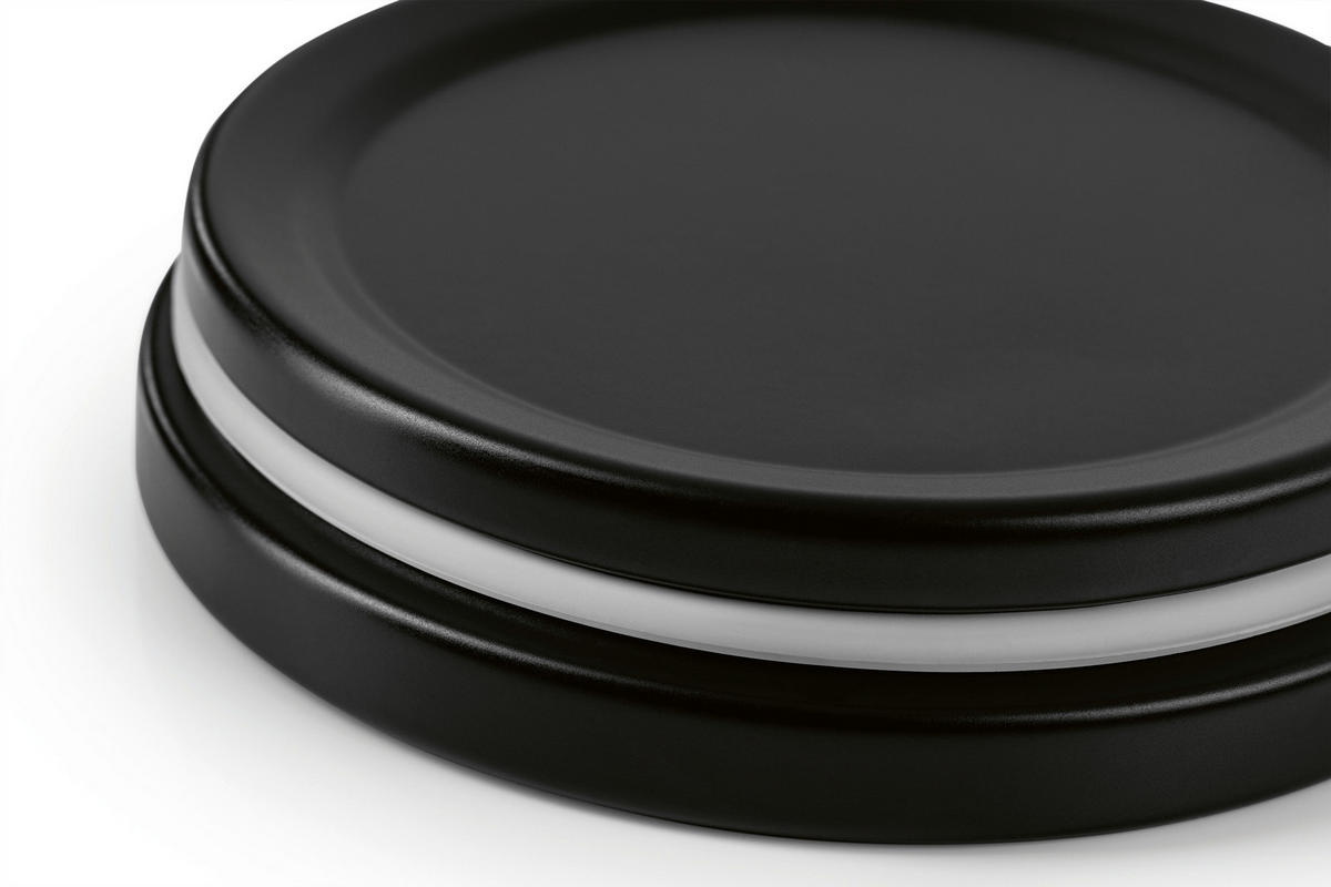 GOURMETmaxx Vorratsdosenset schwarz B/H/L: ca. 18x23x34 cm Vorratsdosenset_8tlg. - schwarz (34,00/18,00/23,00cm) - GOURMETmaxx