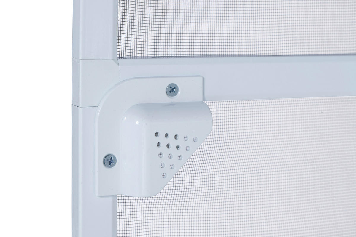 Fliegengitter weiß B/L: ca. 100x210 cm Fliegengitter-Spannrahmen-Tür - weiß (100,00/210,00cm)