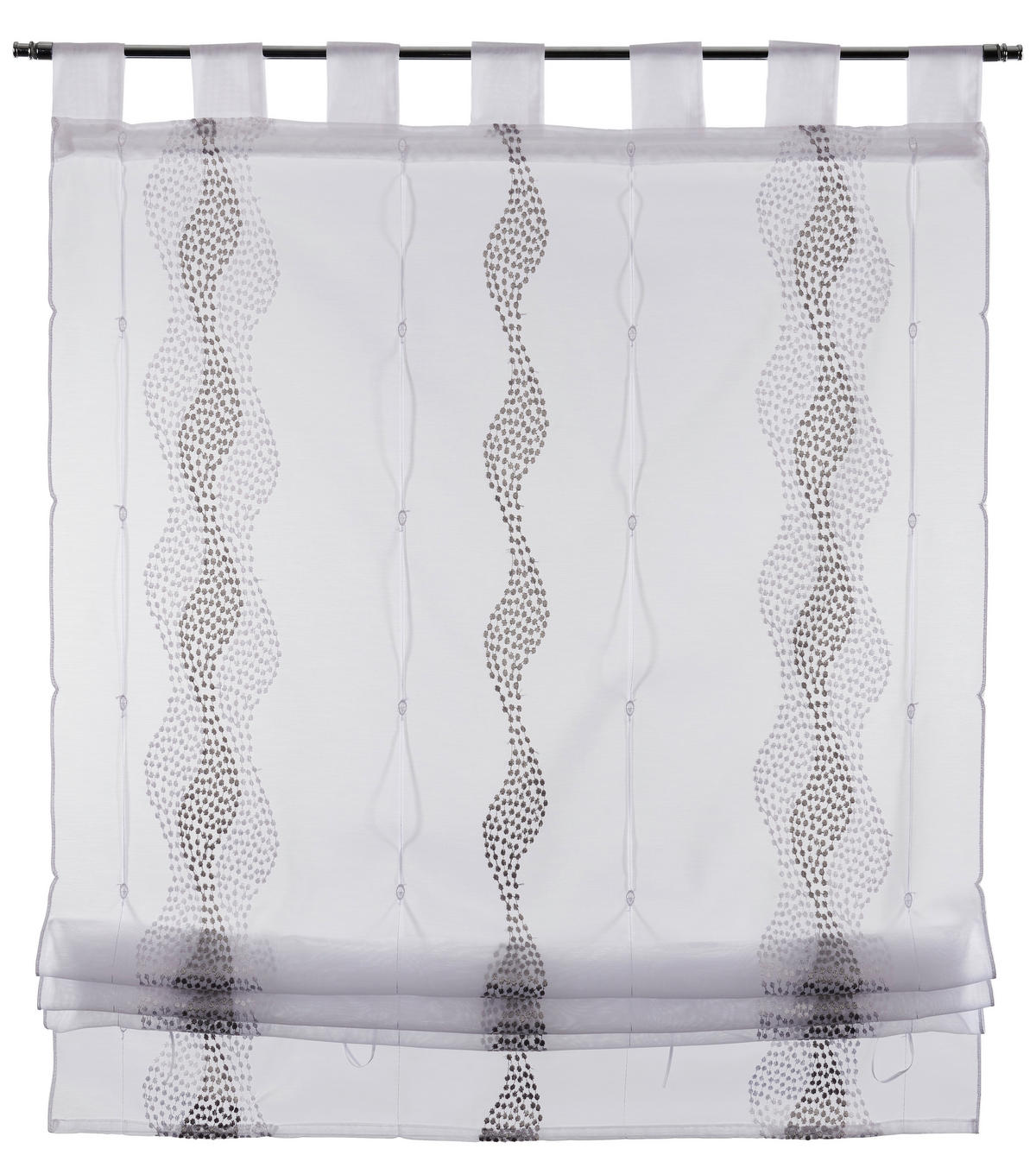 Bändchenrollo Romina grau B/L: ca. 60x140 cm Romina - grau (60,00/140,00cm) - POCOline