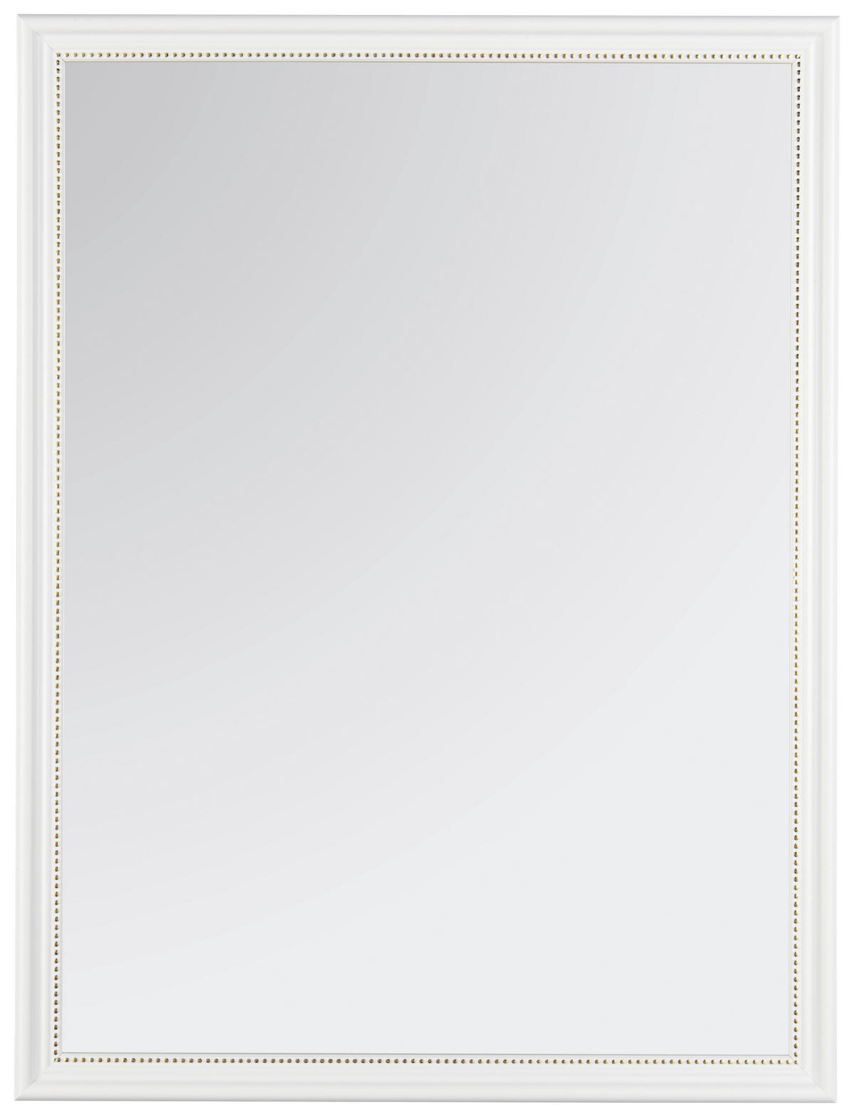 Mirrors&More Rahmenspiegel ELENOR weiß gold Optik B/H/T: ca. 34x45x1,5 cm ELENOR - gold/weiß (34,00/45,00/1,50cm) - Mirrors&More