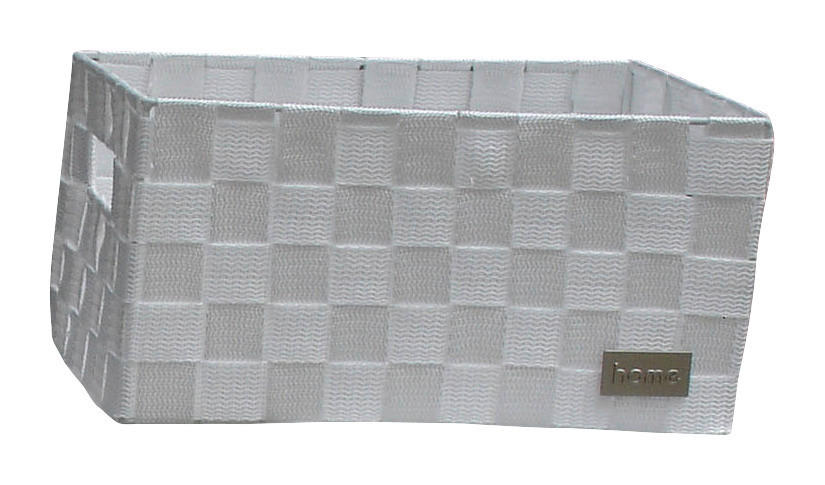 POCOline Aufbewahrungskorb weiß Nylon B/H/L: ca. 14x18x28 cm Korb_Nina_S weiß - weiß (28,00/14,00/18,00cm) - POCOline