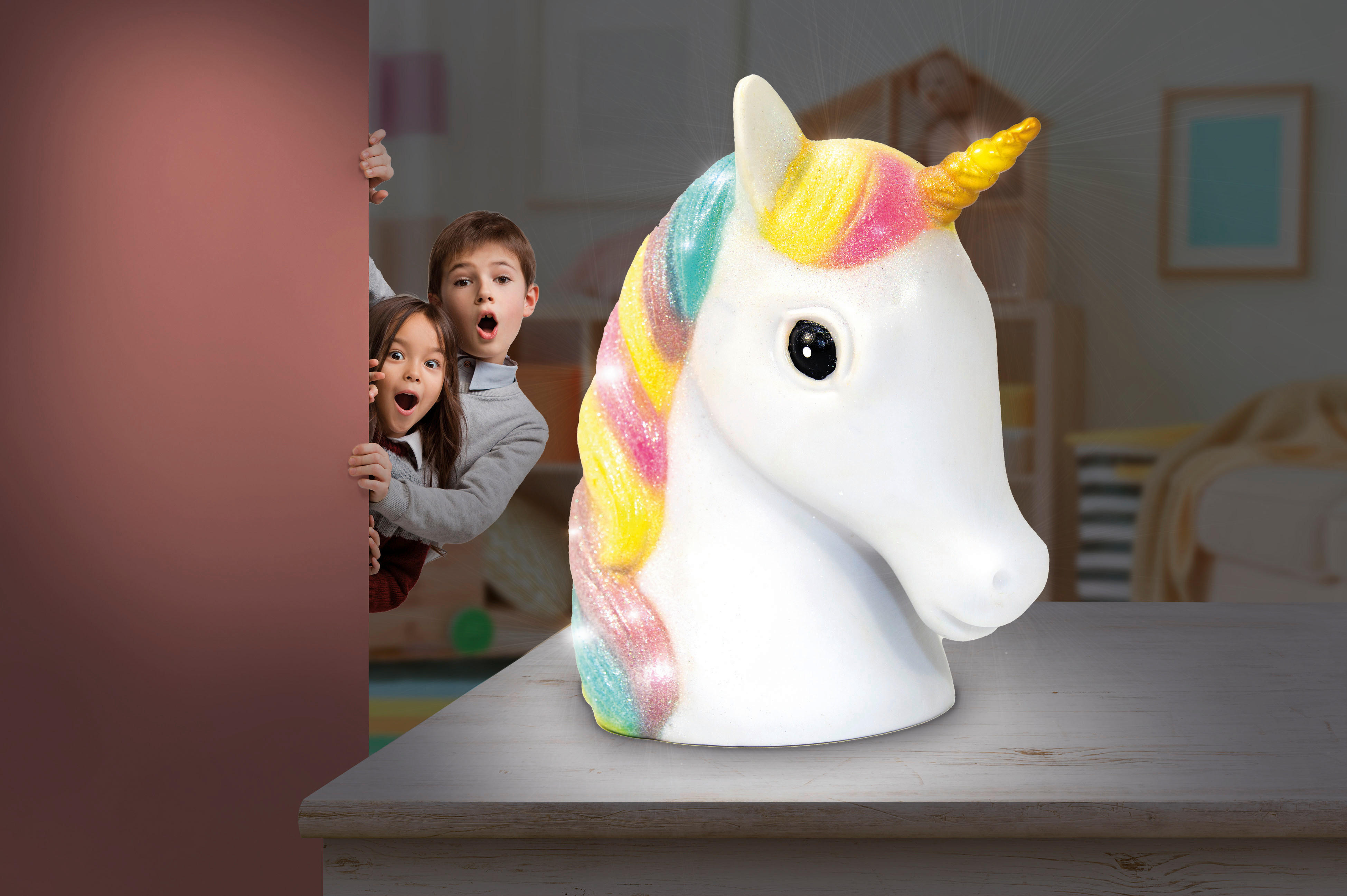 GLOBO LED-Dekorartikel UNICORN bunt B/H/T: ca. 11x21x18 cm UNICORN - bunt (11,00/21,00/18,00cm) - GLOBO