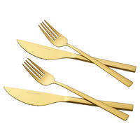 ECHTWERK Besteckset gold Edelstahl 4 tlg. Pizzabesteckset_4tlg. - gold (14,00/26,00/2,50cm) - ECHTWERK