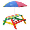 AXI Picknicktisch Nick bunt Holz B/H/L: ca. 98x49x95 cm Nick - bunt (95,00/98,00/49,00cm) - AXI
