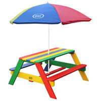 AXI Picknicktisch Nick bunt Holz B/H/L: ca. 98x49x95 cm Nick - bunt (95,00/98,00/49,00cm) - AXI