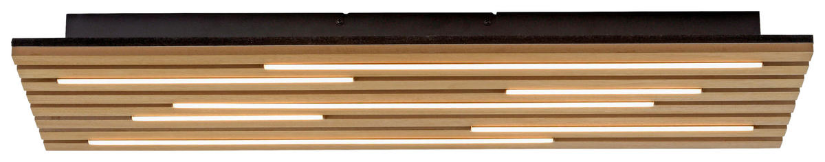 Just Light Deckenleuchte Eiche B/H/L: ca. 30x5x80 cm Deckenleuchte_Akustik - Eiche (80,00/30,00/5,00cm) - Just Light