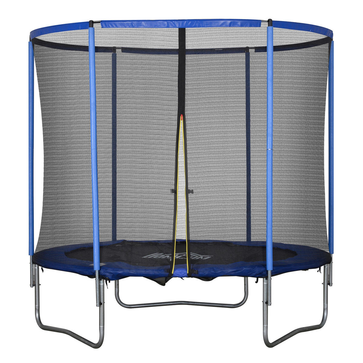 HOMCOM Trampolin blau B/H/L: ca. 244x244x240 cm Gartentrampolin - blau/schwarz (240,00/244,00/244,00cm) - HOMCOM