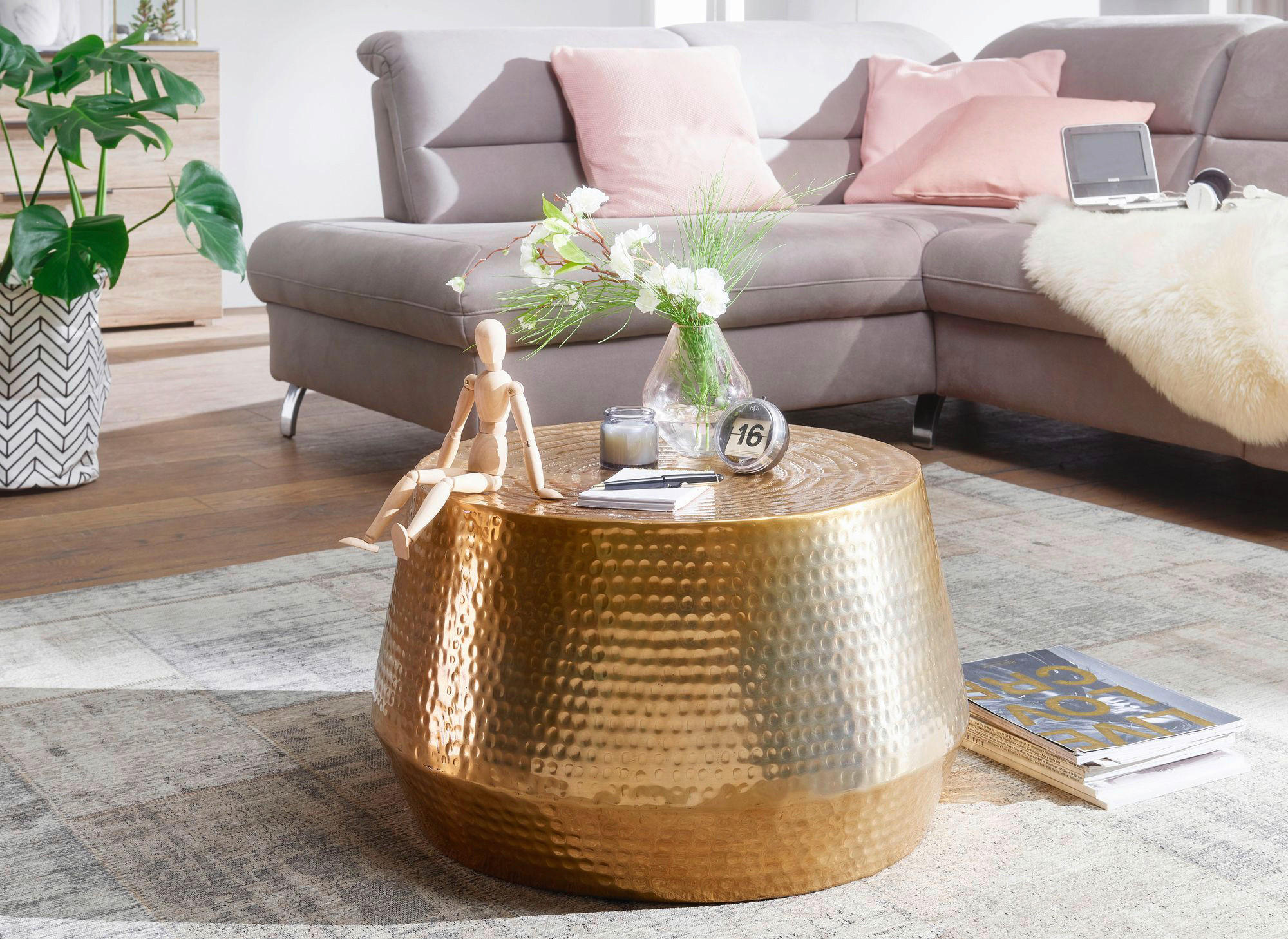 Couchtisch gold B/H/T: ca. 0x36x0 cm Couchtisch - gold (0,00/36,00/0,00cm) - Wohnling