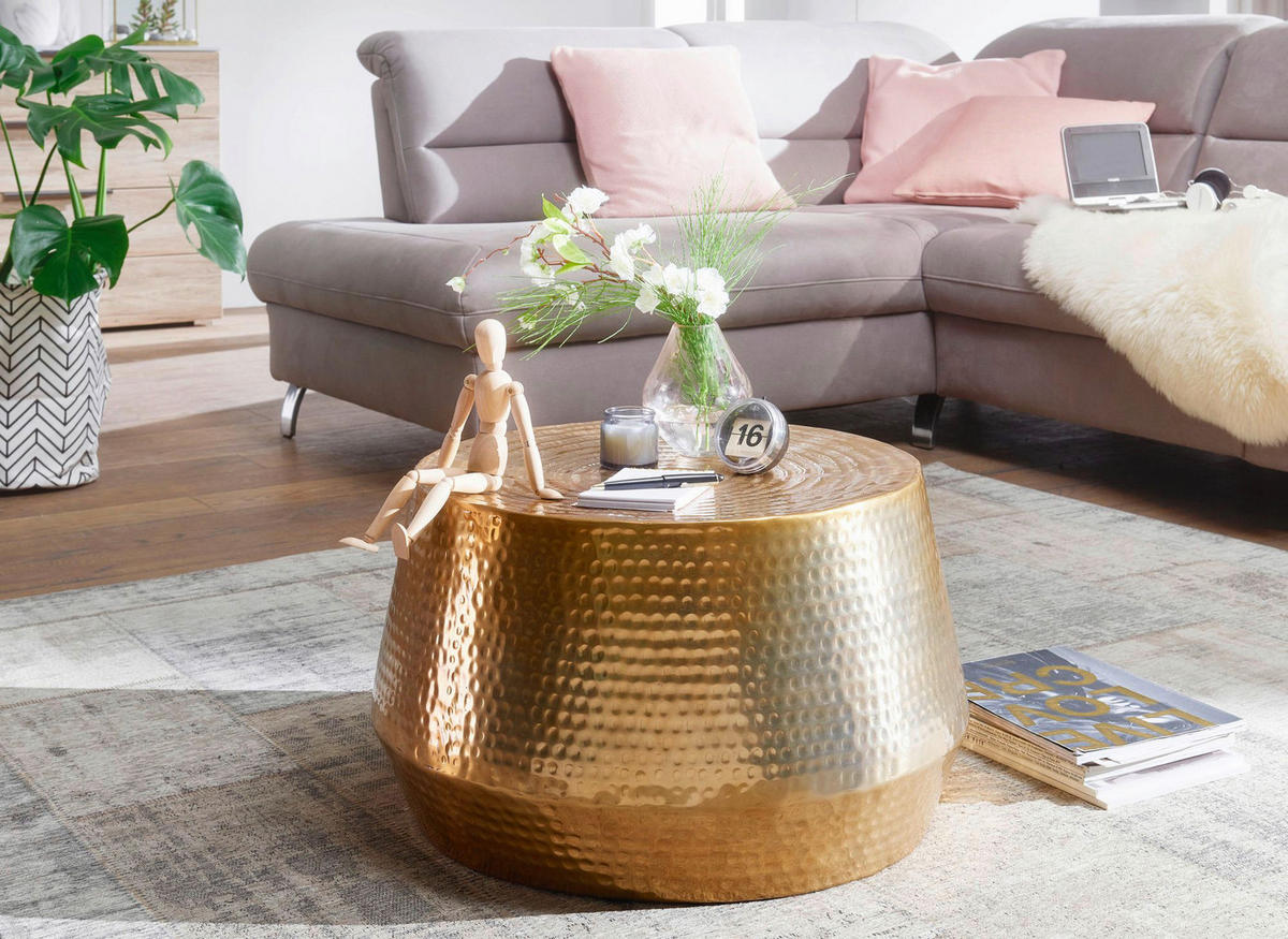 Couchtisch gold B/H/T: ca. 0x36x0 cm Couchtisch - gold (0,00/36,00/0,00cm) - Wohnling