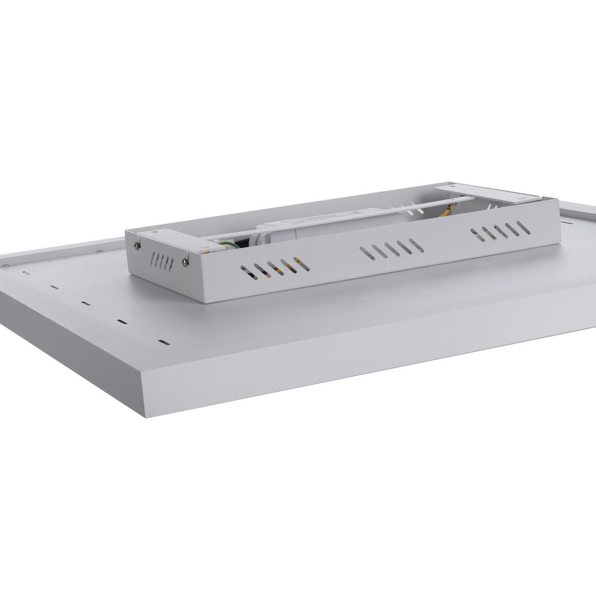 Just Light LED-Deckenleuchte mit Heizfunktion BEROA 18067-16 weiß Kunststoff Metall B/H/T: ca. 60x6,8x60 cm 1 Brennstellen BEROA - weiß (60,00/6,80/60,00cm) - Just Light