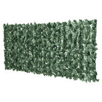 Outsunny Künstliche Hecke dunkelgrün Kunststoff H/L: ca. 100x240 cm Künstliche Hecke - dunkelgrün (240,00cm) - Outsunny