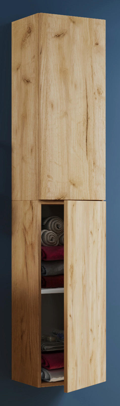 Hochschrank Lendas Eiche Honig Nachbildung B/H/T: ca. 33x150x22 cm Lendas - Eiche (33,00/150,00/22,00cm) - VCM Möbel