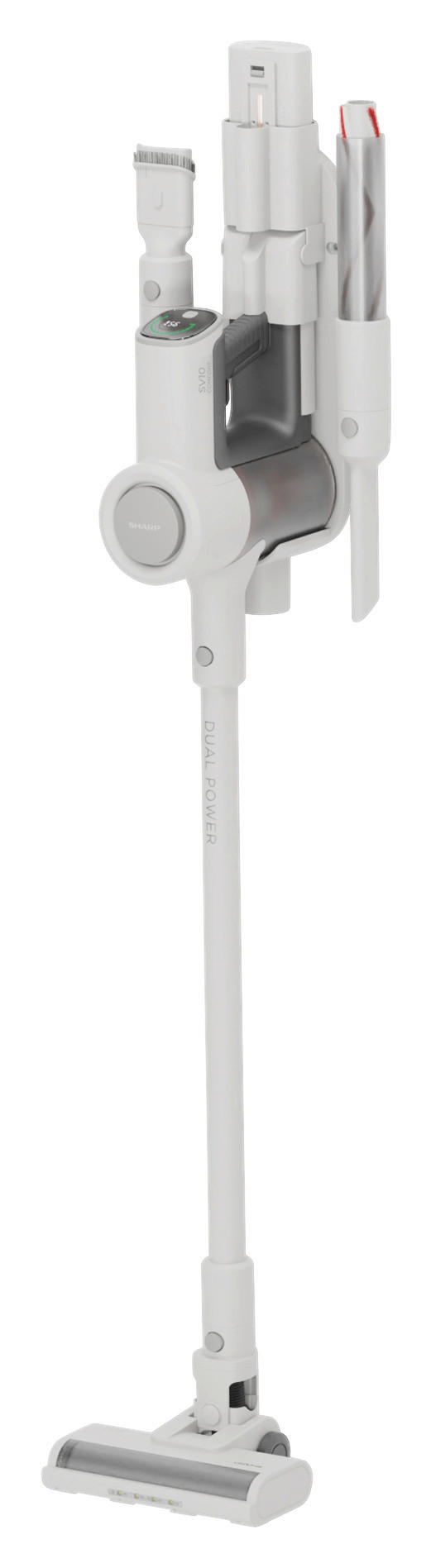 Sharp Handstaubsauger V-SV10MMAEU-W weiß Kunststoff Metall B/H/T: ca. 12x120,5x27 cm Handstaubsauger VC-SV10MMAEU-W - weiß (12,00/120,50/27,00cm) - Sharp