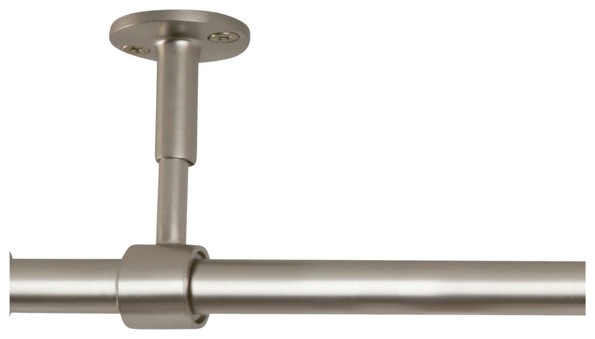 Stilgarnituren Edelstahloptik Metall L: ca. 400 cm ausziehbar von ca. 210 bis 400 cm 1.0 Läufe Teleskopgarnitur_2in1 - Edelstahloptik (400,00cm) - ondeco