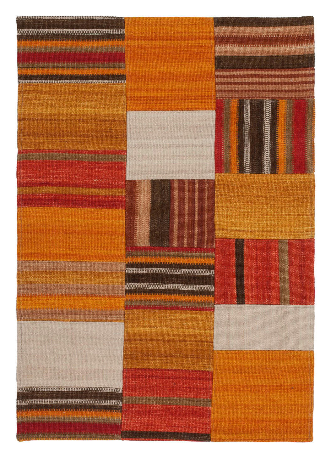 Kayoom Kurzflorteppich Radical 210 terra B/L: ca. 80x150 cm Radical 210 - terra/mehrfarbig (80,00/150,00cm) - Kayoom