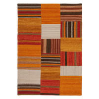 Kayoom Kurzflorteppich Radical 210 terra B/L: ca. 80x150 cm Radical 210 - terra/mehrfarbig (80,00/150,00cm) - Kayoom