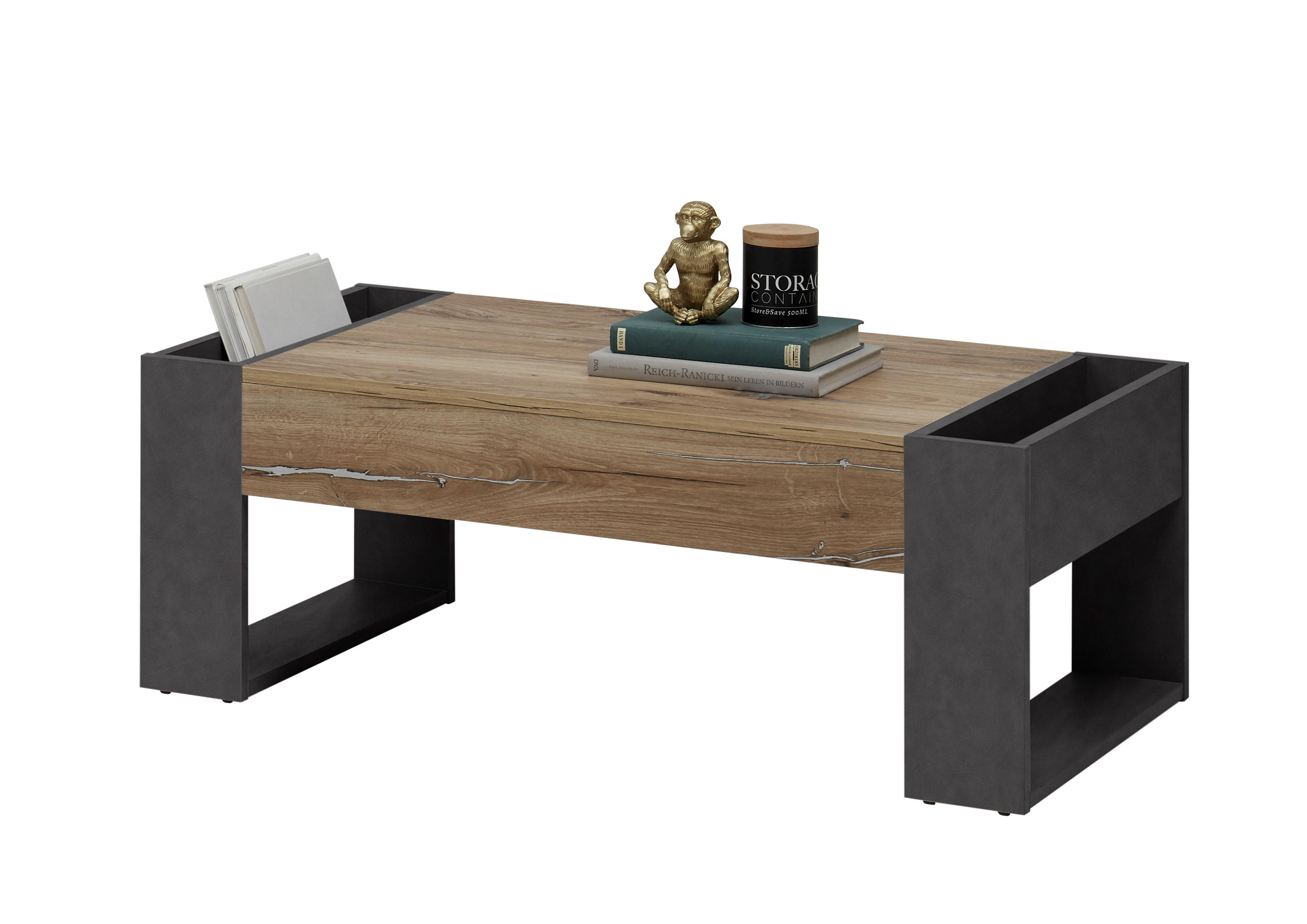 Couchtisch Eiche Flagstaff Nachbildung Matera Nachbildung B/H/T: ca. 110x41x60 cm Lilo_83-137-AG_Couchtisch - Eiche (110,00/41,00/60,00cm)