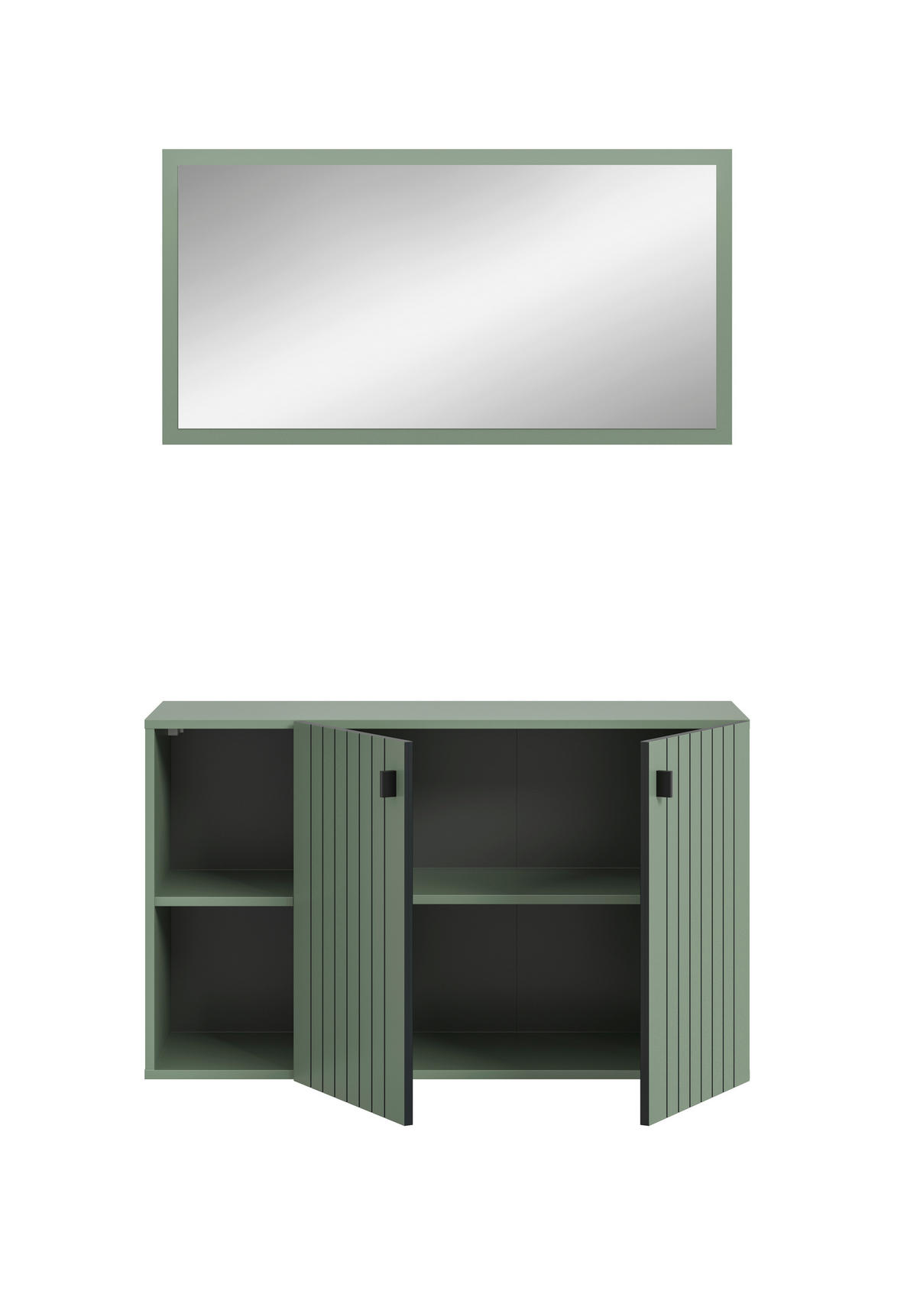 Garderobenset STATION grün B/H/T: ca. 106x192x37 cm STATION - grün (106,00/192,00/37,00cm) - xonox.home