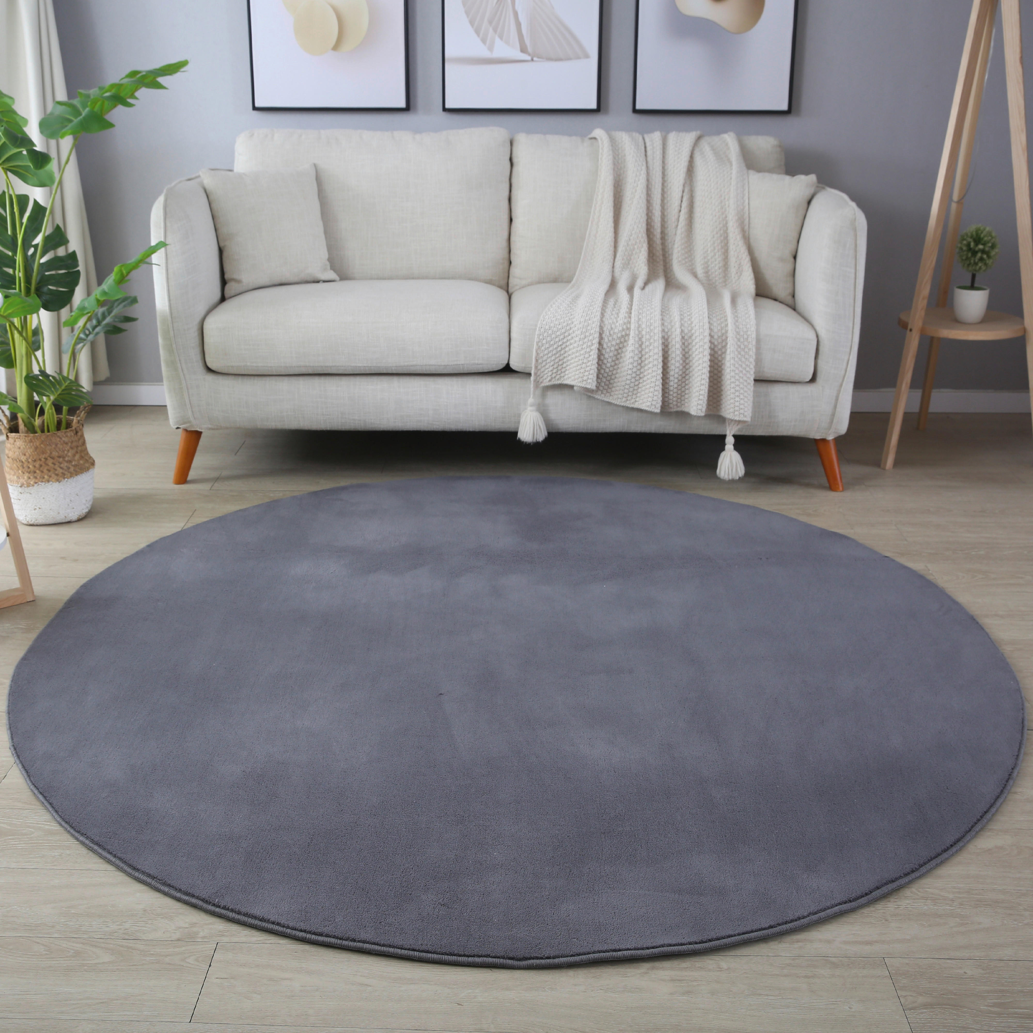 Ayyildiz Teppich SKY grau B/L: ca. 200x200 cm SKY - grau (200,00/200,00cm) - Ayyildiz