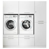 Respekta Hauswirtschaftsraum-Set Clara weiß matt B/H/T: ca. 184,8x200x67,6 cm Clara - weiß (184,80/200,00/67,60cm) - Respekta