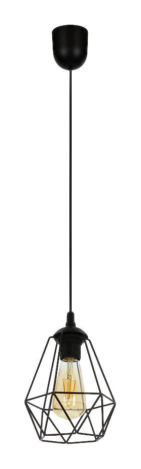 SPOT Light Pendelleuchte Emerald schwarz Metall L/D: ca. 110x17 cm E27 1 Brennstellen Pendelleuchte_Emerald - schwarz (17,00cm) - SPOT Light