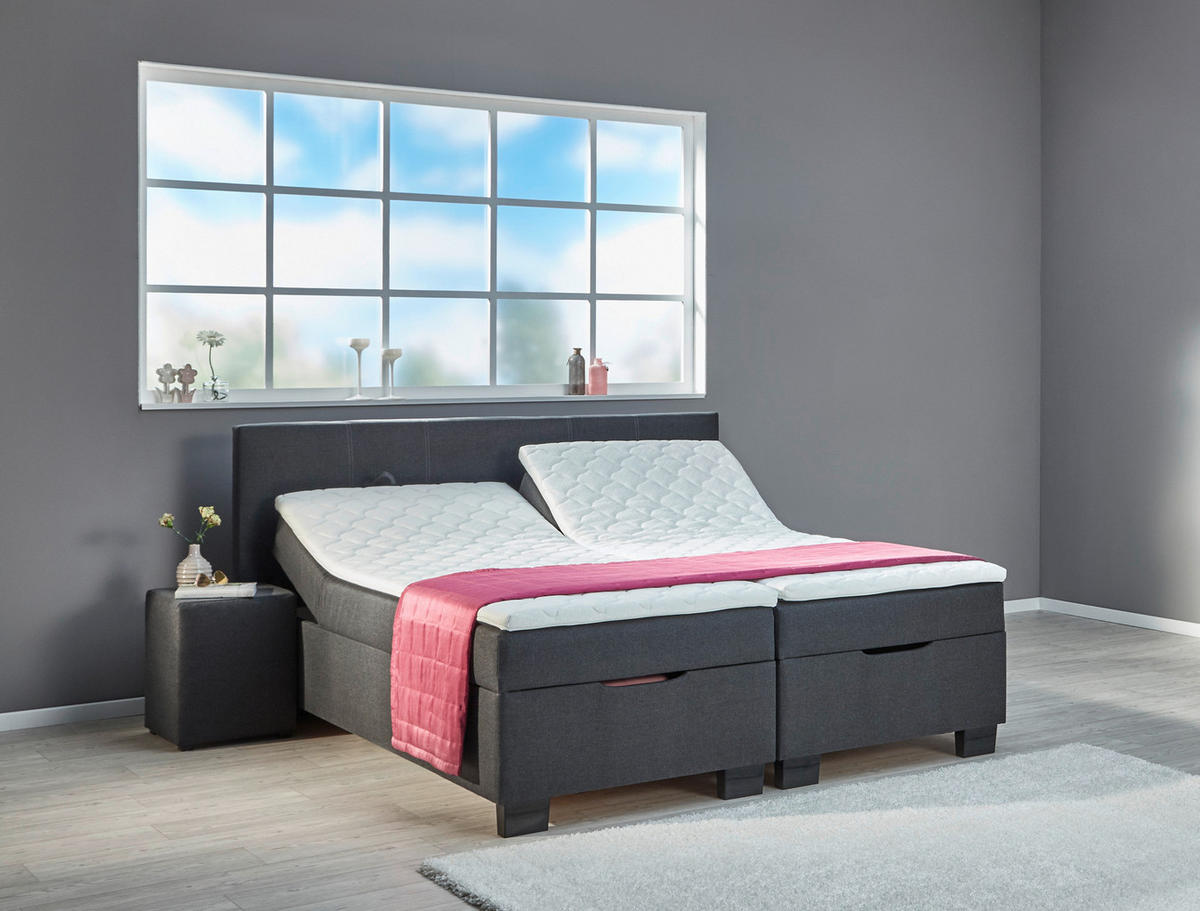 Boxbett Trevi anthrazit Liegefläche B/L: ca. 180x200 cm Trevi - anthrazit (180,00/56,00/200,00cm)