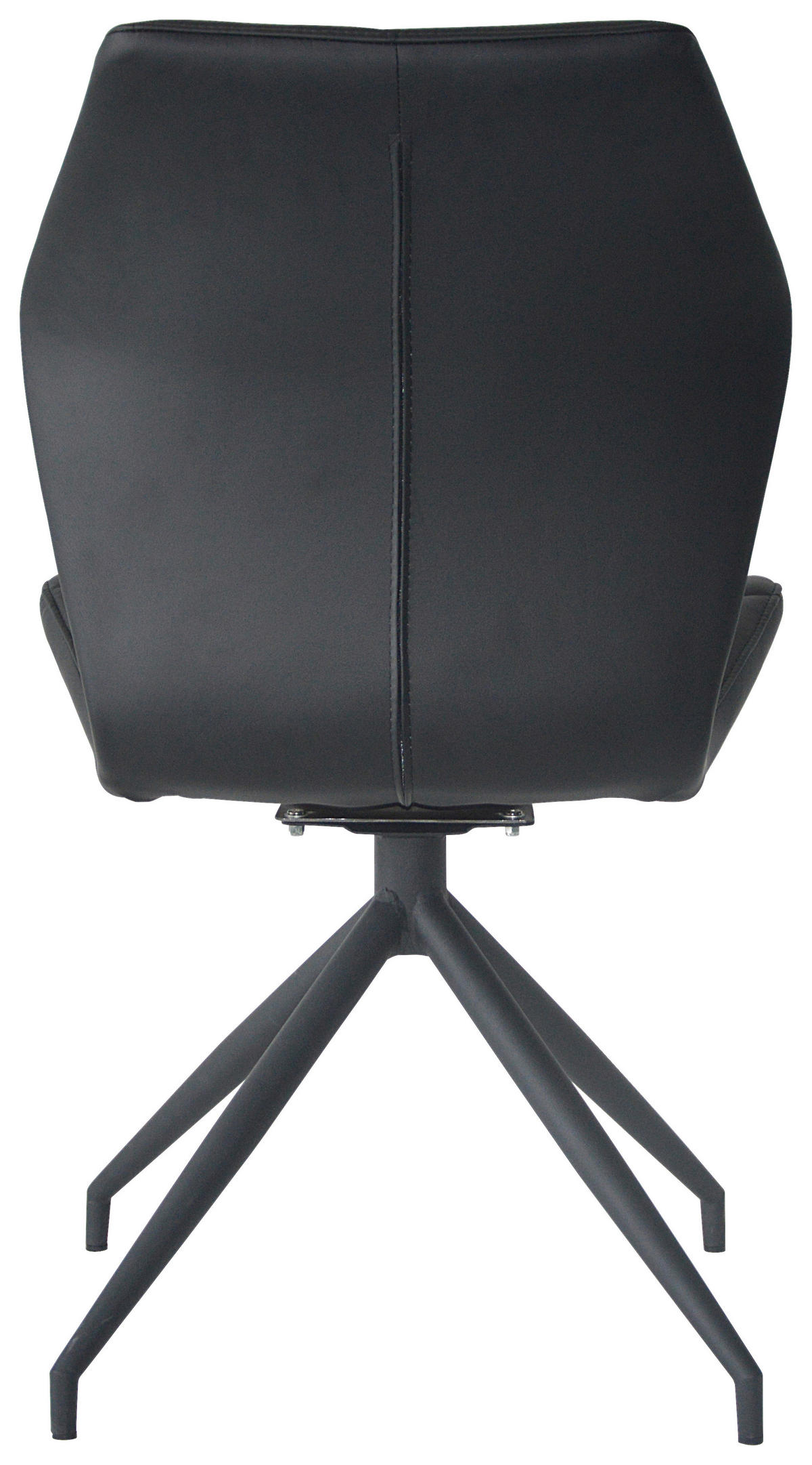 Stuhl IMKE  2er-Set schwarz schwarz pulverbeschichtet Kunstleder B/H/T: ca. 52x90,5x62 cm IMKE  2er-Set - schwarz (52,00/90,50/62,00cm) - byLIVING