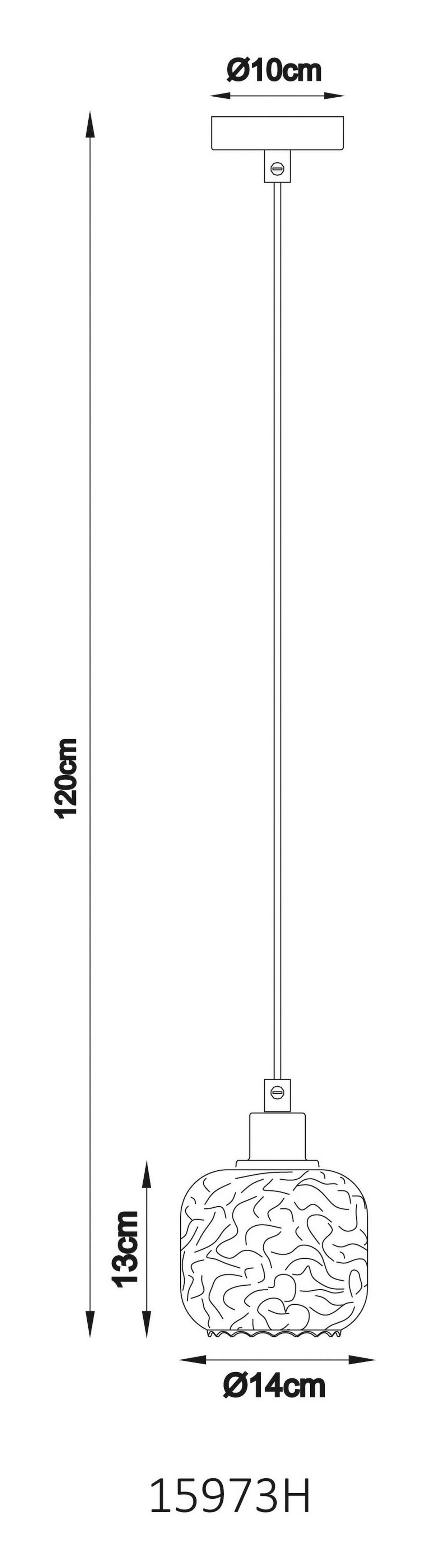 GLOBO Hängeleuchte Rauch beige Glas Metall B/H/L: ca. 18x24x18 cm E27 1 Brennstellen Hängeleuchte-Antonio - beige/Rauch (18,00/18,00/24,00cm) - GLOBO