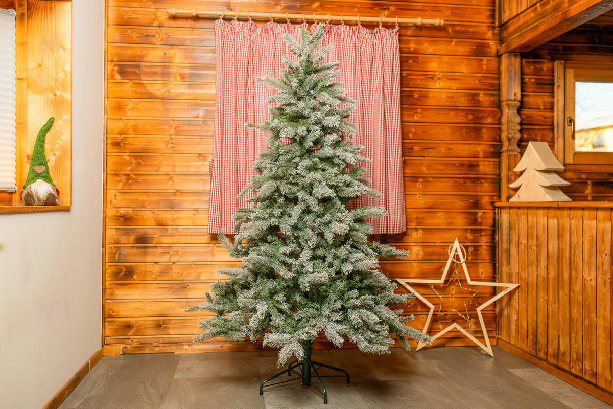 Evergreen Weihnachtsbaum Fichte Frost grün PVC H/D: ca. 180x117 cm Fichte Frost - grün (117,00/180,00cm) - Evergreen