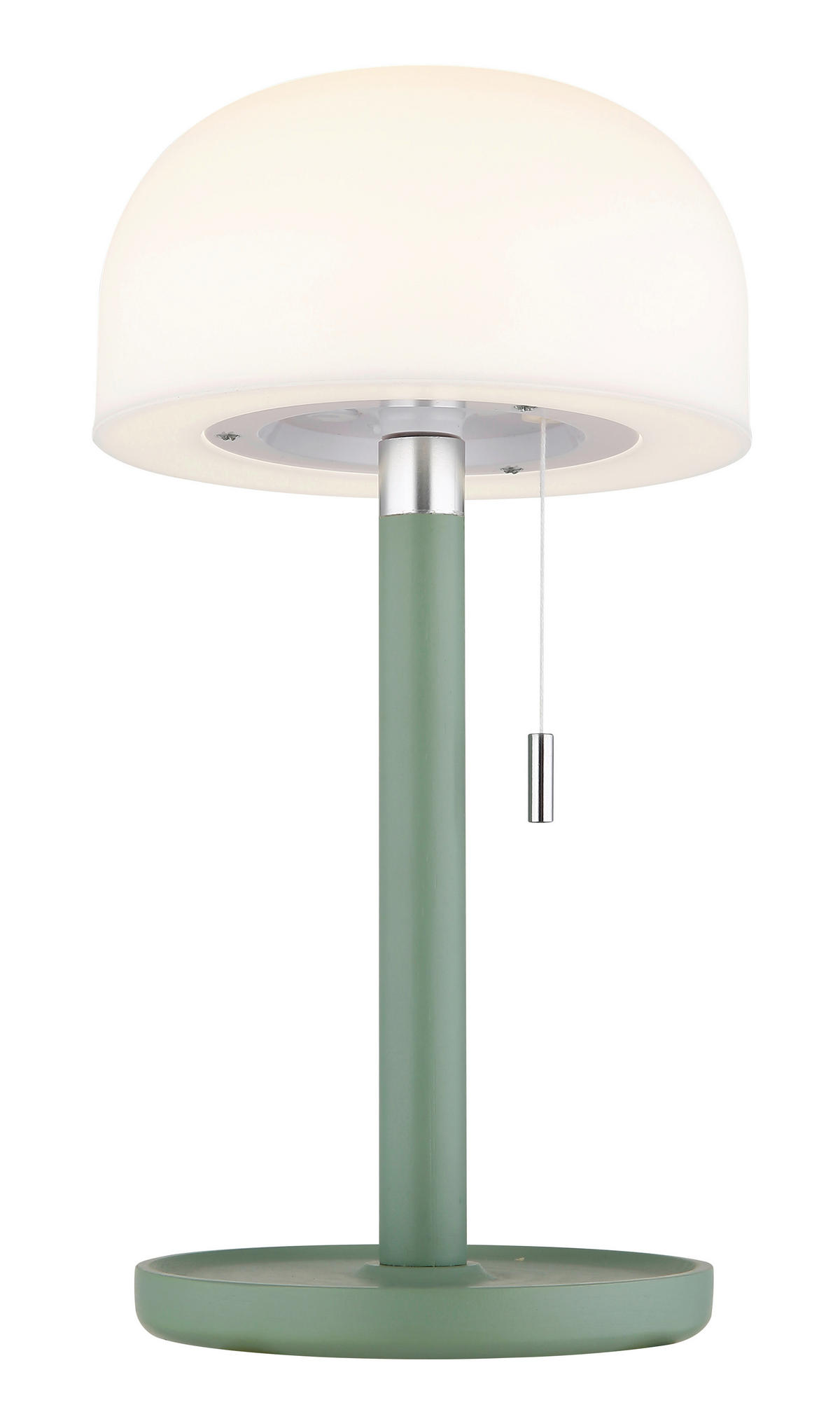 GLOBO LED-Tischleuchte NORMAN 21016B grün weiß Opal Kunststoff Bambus H/D: ca. 28x15 cm 1 Brennstellen NORMAN - weiß/Opal (15,00/28,00cm) - GLOBO