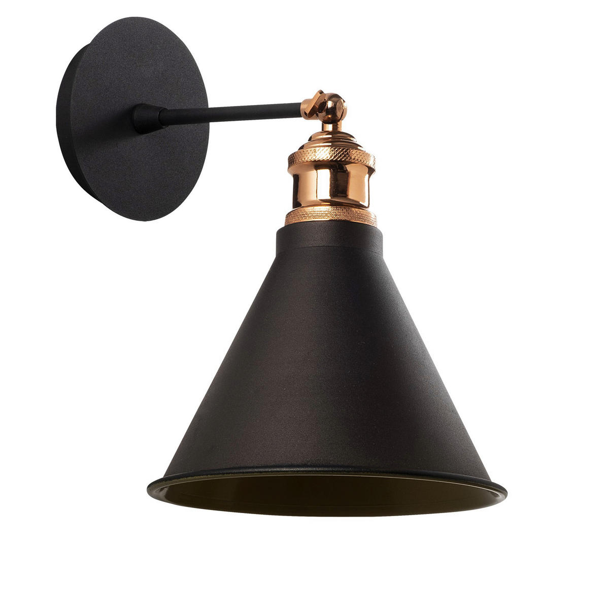 Opviq Wandleuchte schwarz Eisen B/H/T/L/D: ca. 20x29x20x20x20 cm E27 1 Brennstellen Berceste - N-680 - schwarz (20,00/20,00/29,00cm) - Opviq