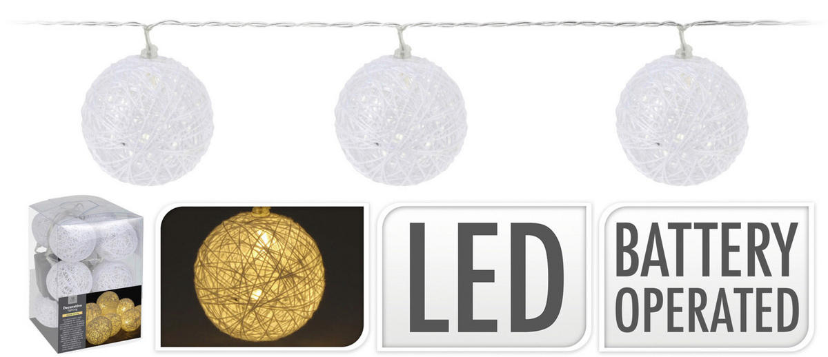 Lichterkette LED-Lichterkette_Bälle_10er