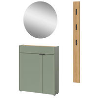 Garderobenset 9953-629 B/H/T: ca. 112x200x22 cm 9953-629 - Eiche/grün (112,00/200,00/22,00cm) - Germania