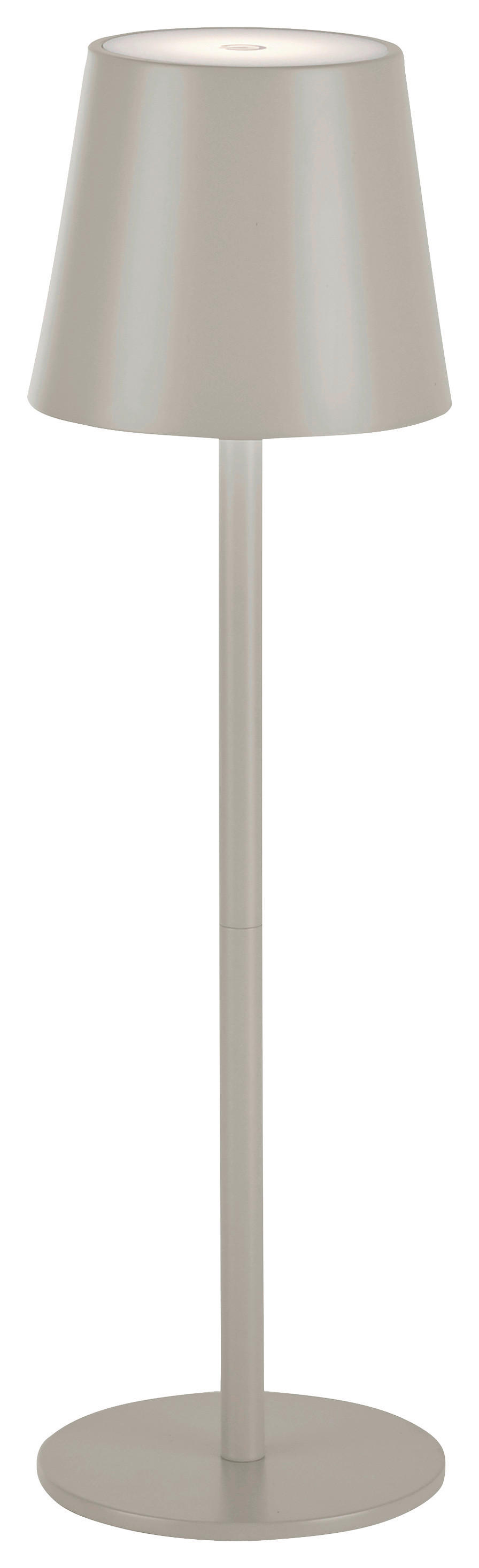 Just Light Akku-Tischleuchte EURIA 19250-40 beige Greige Metall Kunststoff B/H/D: ca. 11x37x11 cm 1 Brennstellen EURIA - beige/Greige (11,00/37,00cm) - Just Light