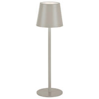 Just Light Akku-Tischleuchte EURIA 19250-40 beige Greige Metall Kunststoff B/H/D: ca. 11x37x11 cm 1 Brennstellen EURIA - beige/Greige (11,00/37,00cm) - Just Light