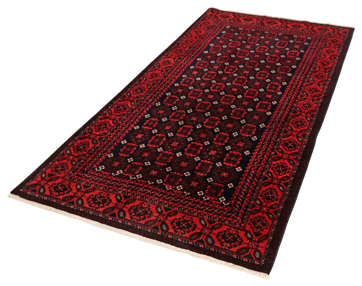 PersaTepp Teppich Belutch blau B/L: ca. 122x224 cm Belutch - blau/rot (122,00/224,00cm) - PersaTepp