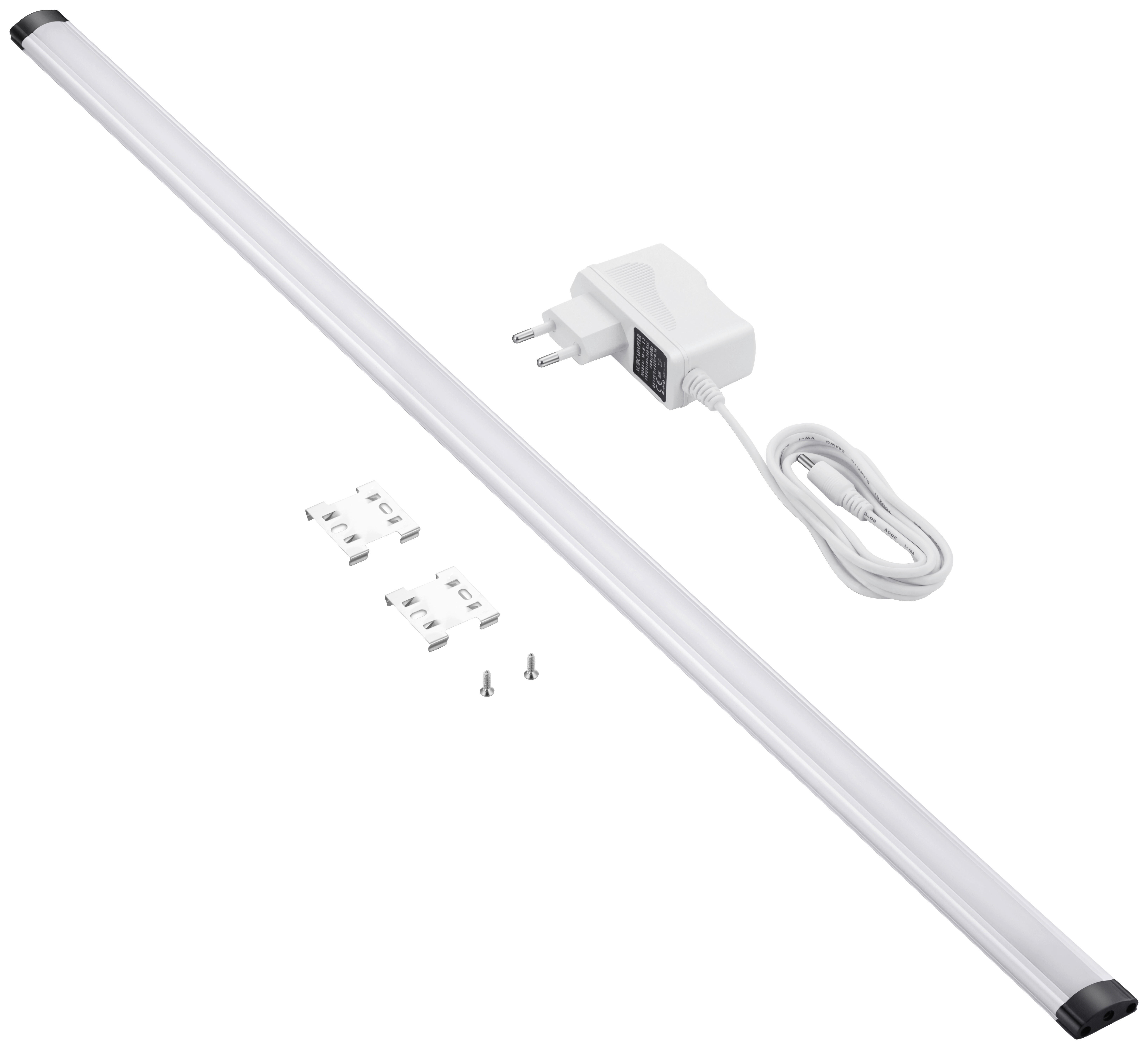 LED-Unterbauleiste 010 882 silber Kunststoff B/H/L: ca. 10x10x82 cm LED-Unterbauleiste - silber (82,00/10,00/10,00cm)